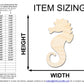 Unfinished Wood Seahorse Shape | JGrondz | DIY Craft Cutout | up to 46" DIY