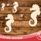 Unfinished Wood Seahorse Shape | JGrondz | DIY Craft Cutout | up to 46" DIY