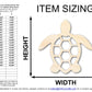Unfinished Wood Sea Turtle Shape | JGrondz | DIY Craft Cutout | up to 46" DIY