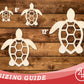 Unfinished Wood Sea Turtle Shape | JGrondz | DIY Craft Cutout | up to 46" DIY