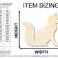 Unfinished Wood Fox Shape | JGrondz | DIY Craft Cutout | up to 46" DIY