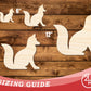 Unfinished Wood Fox Shape | JGrondz | DIY Craft Cutout | up to 46" DIY