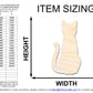 Unfinished Wood Cat Sitting Shape | JGrondz | DIY Craft Cutout | up to 46" DIY