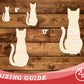 Unfinished Wood Cat Sitting Shape | JGrondz | DIY Craft Cutout | up to 46" DIY