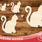 Unfinished Wood Cat Shape | JGrondz | DIY Craft Cutout | up to 46" DIY