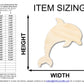 Unfinished Wood Dolphin Shape | JGrondz | DIY Craft Cutout | up to 46" DIY