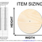 Unfinished Wood JGrondz Clock Circle Shape | JGrondz | 10" Circle | 1/2" Thick | Pre-Drilled Hole