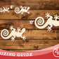 Unfinished Wood Lizard Shape | JGrondz | DIY Craft Cutout | up to 46" DIY