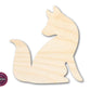 Unfinished Wood Fox Sitting Shape | JGrondz | DIY Craft Cutout | up to 46" DIY