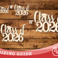 Unfinished Wood Class of 2026 Shape | DIY Craft Cutout | up to 46" DIY