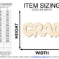 Unfinished Wood Grad Balloons Shape | DIY Craft Cutout | up to 46" DIY