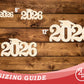 Unfinished Wood 2026 Grad Cap Shape | DIY Craft Cutout | up to 46" DIY