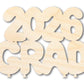 Unfinished Wood 2026 Grad Shape | DIY Craft Cutout | up to 46" DIY