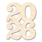 Unfinished Wood Year 2026 Shape | DIY Craft Cutout | up to 46" DIY