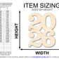 Unfinished Wood Year 2026 Shape | DIY Craft Cutout | up to 46" DIY
