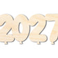 Unfinished Wood 2027 Balloons Shape | DIY Craft Cutout | up to 46" DIY
