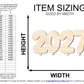 Unfinished Wood 2027 Balloons Shape | DIY Craft Cutout | up to 46" DIY