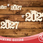 Unfinished Wood 2027 Grad Cap Shape | DIY Craft Cutout | up to 46" DIY
