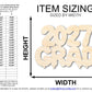 Unfinished Wood 2027 Grad Shape | DIY Craft Cutout | up to 46" DIY
