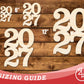 Unfinished Wood 2027 Shape | DIY Craft Cutout | up to 46" DIY