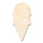 Unfinished Wood Double Scoop Ice Cream Shape | DIY Craft Cutout | up to 46" DIY