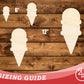 Unfinished Wood Double Scoop Ice Cream Shape | DIY Craft Cutout | up to 46" DIY