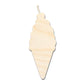 Unfinished Wood Ice Cream with Cherry Shape | DIY Craft Cutout | up to 46" DIY