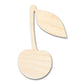 Unfinished Wood Cherry with Leaf Shape | DIY Craft Cutout | up to 46" DIY