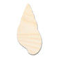 Unfinished Wood Cone Shell Shape | DIY Craft Cutout | up to 46" DIY