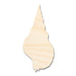 Unfinished Wood Swirl Shell Shape | DIY Craft Cutout | up to 46" DIY