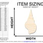 Unfinished Wood Swirl Shell Shape | DIY Craft Cutout | up to 46" DIY