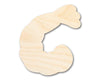 Unfinished Wood Cooked Shrimp Shape | DIY Craft Cutout | up to 46" DIY