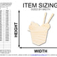 Unfinished Wood Chinese Takeout Shape | DIY Craft Cutout | up to 46" DIY