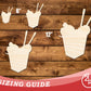 Unfinished Wood Chinese Takeout Shape | DIY Craft Cutout | up to 46" DIY