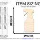 Unfinished Wood Spray Bottle Shape | DIY Craft Cutout | up to 46" DIY