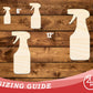 Unfinished Wood Spray Bottle Shape | DIY Craft Cutout | up to 46" DIY