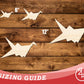 Unfinished Wood Origami Bird Shape | DIY Craft Cutout | up to 46" DIY