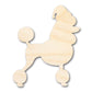 Unfinished Wood Poodle With Santa Hat Shape | DIY Craft Cutout | up to 46" DIY