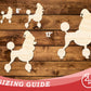 Unfinished Wood Poodle With Santa Hat Shape | DIY Craft Cutout | up to 46" DIY