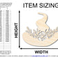 Unfinished Wood Floral Witch Hat Shape | JGrondz | DIY Craft Cutout | up to 46" DIY