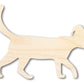 Unfinished Wood Cat With Santa Hat Shape | DIY Craft Cutout | up to 46" DIY