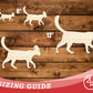 Unfinished Wood Cat With Santa Hat Shape | DIY Craft Cutout | up to 46" DIY