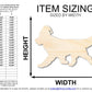 Unfinished Wood Golden Retriever With Santa Hat Shape | DIY Craft Cutout | up to 46" DIY