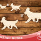 Unfinished Wood Golden Retriever With Santa Hat Shape | DIY Craft Cutout | up to 46" DIY