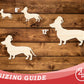 Unfinished Wood Dachshund With Santa Hat Shape | DIY Craft Cutout | up to 46" DIY
