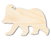 Unfinished Wood Bear With Santa Hat Shape | DIY Craft Cutout | up to 46" DIY
