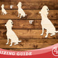 Unfinished Wood Dog With Santa Hat Shape | DIY Craft Cutout | up to 46" DIY