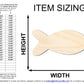 Unfinished Wood Fish Shape | JGrondz | DIY Craft Cutout | up to 46" DIY