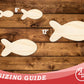Unfinished Wood Fish Shape | JGrondz | DIY Craft Cutout | up to 46" DIY