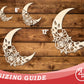 Unfinished Wood Floral Moon Shape | JGrondz | DIY Craft Cutout | up to 46" DIY |